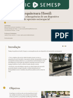 Arquitetura Hostil Origens e Consequências de Um Dispositivo de Opressão Socioespacial