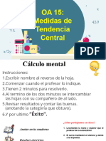 Medidas de Tendencia Central