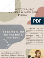 AP-Q1-W4-Partisipasyon NG Mga Kababaihan Sa Rebolusyong Pilipino