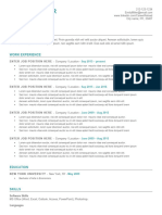 Resume Template Emily