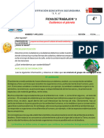 Ficha de Trabajo #3: Cuidemos El Planeta