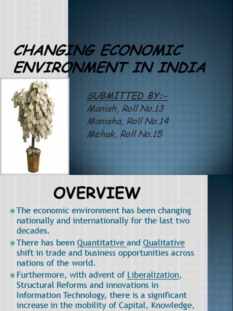India's Evolving Economic Landscape | PDF | Economy Of India | Economic ...