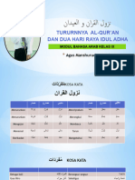 15. IX.1 PPT Bahasa Arab Tema نزول القران والعيدان