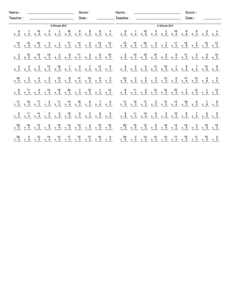 Addition pdf