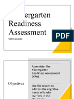 Orientation Kindergarten Readiness Assessment