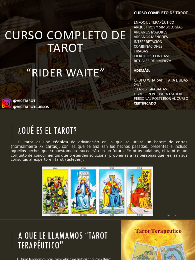 Curso Completo Tarot PDF | PDF | Tarot | Arcanos Mayores
