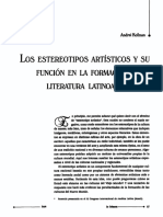 Los Estereotipos Artísticos Y Su: Función en La Formación de La