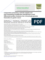 2013-Comparative Proteomics-Network Analysis and PTM of Plasma Con A-Bound Glycoprotein Biomarkers in Gastric Cancer