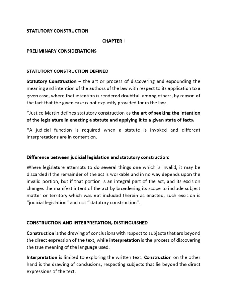 Stat con reviewer 1 5 download free pdf statutory interpretation