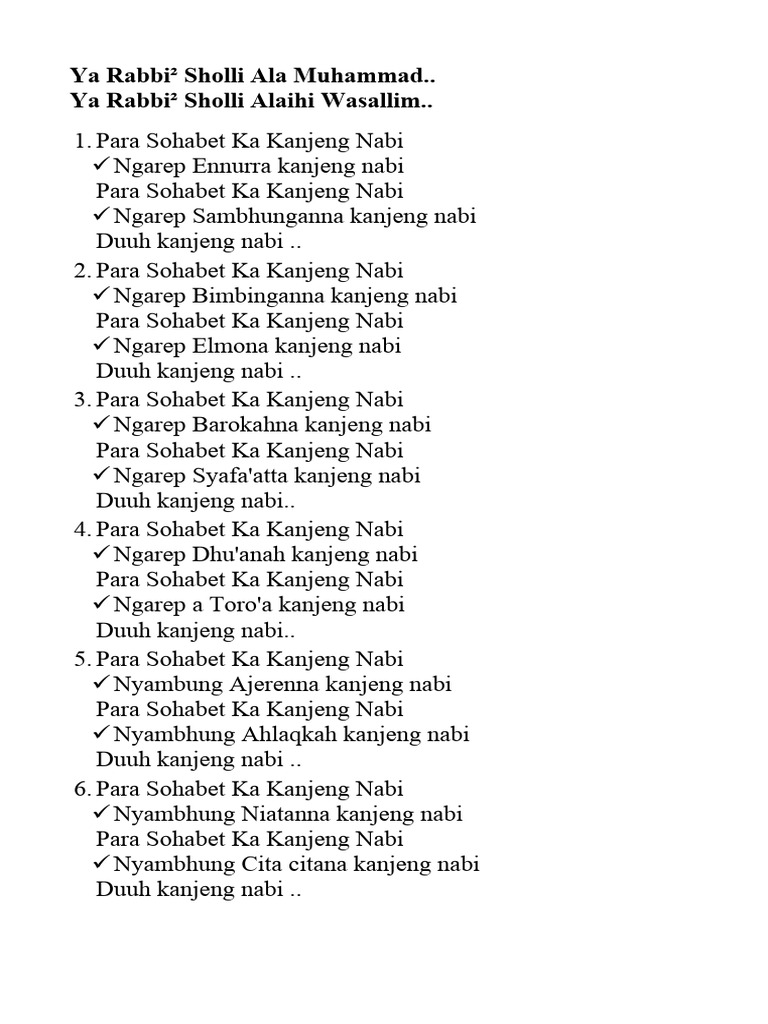 Ya Rabbi | PDF