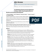 Abstinence-Induced Withdrawal Severity Among Adolescent Smokers With and Without ADHD - Disentangling Effects of Nicotine and Smoking Reinstatement