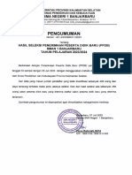 Se Hasil Seleksi PPDB 2023 - 2034