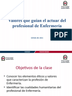 Clase 7 Valores Que Guían Al Profesional de Enfermería - 1