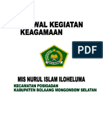 Jadwal Kegiatan Keagamaan