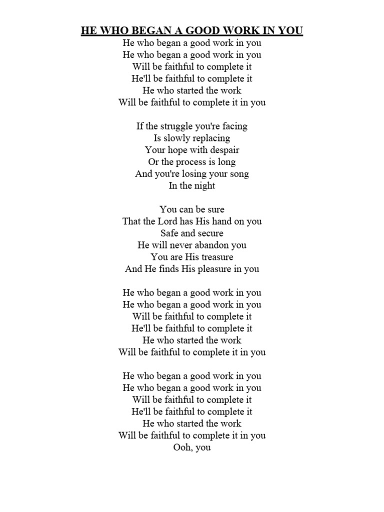 God's Faithfulness in Your Journey | PDF