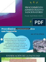 Procedimiento Administrativo Sancionatorio - Clases