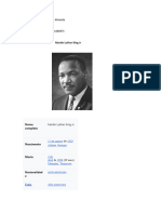 Martin Luther King JR: Nome: Isabelly Santos de Almeida Série:9° Ano A Escola: E. E.Prof - Cícero Usberti