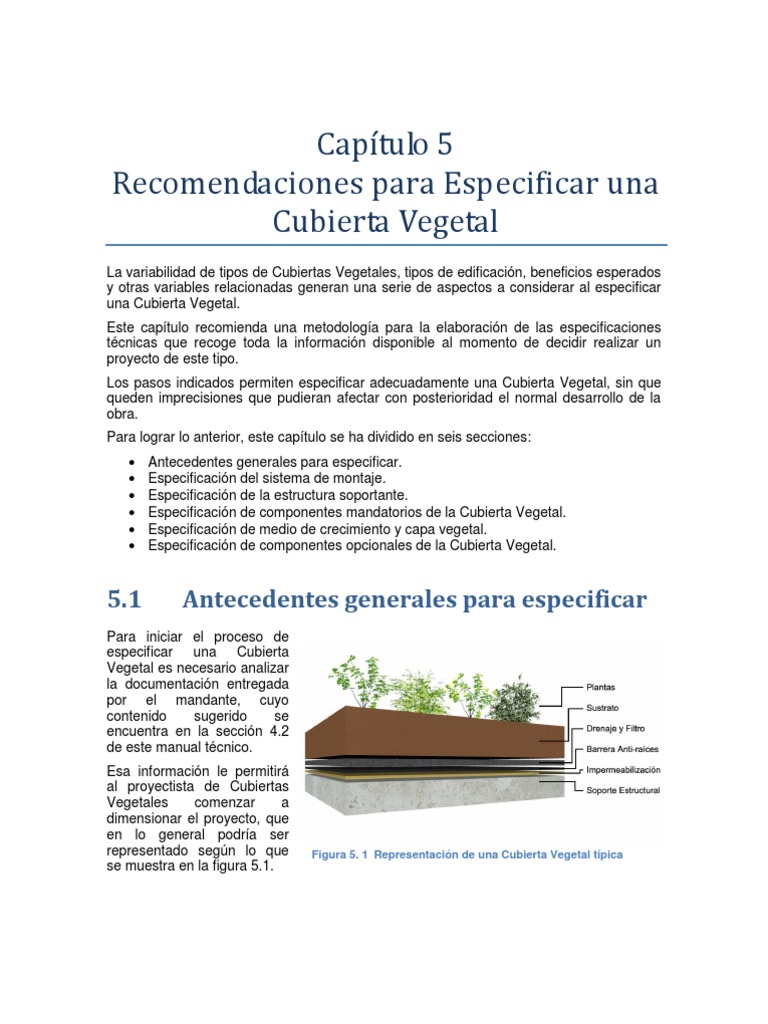 Recomendaciones Para Especificar Una Cubierta Vegetal-1 | Aislamiento