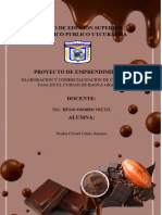 Proyecto de Elaboracion y Comercializacion de Chocolate de Tasa en La Cuidad de Bagua Grande