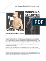 Dokumen - Tips - Modeling Karakter Dengan Blender 263 Versi Teks Karakter Dengan Blender 263