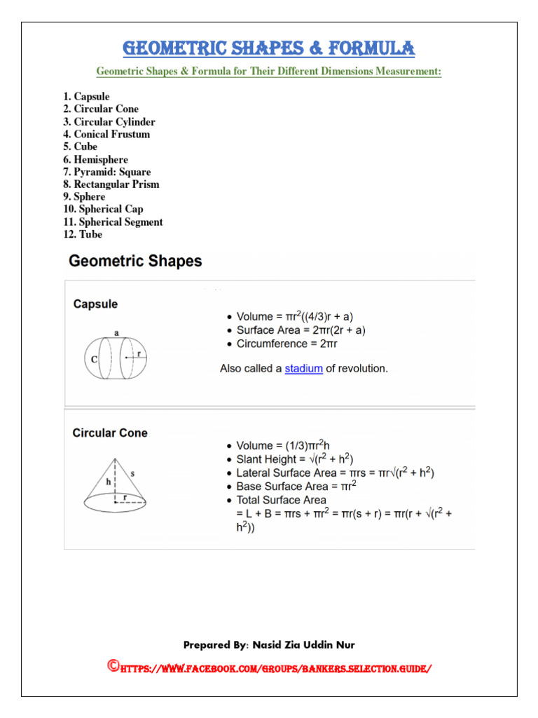 Geometric Shapes - PDF Version 1 | PDF