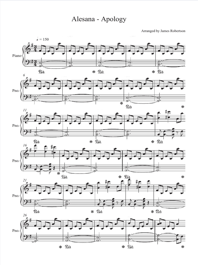 Dokumen Tips Apology Piano Music Sheet Pdf