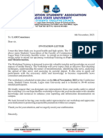 Lasuconscience Invitation Letter
