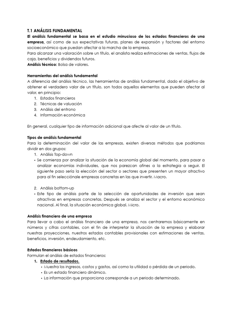 Apuntes Análisis de Estados Financieros | PDF | Ratio financiero ...