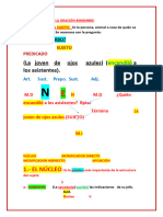 La Estructura de La Oración Bimebre 1ero-2023