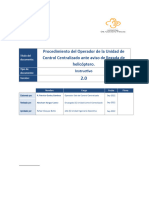 Procedimiento Del Operador CC Ante Aviso de Llegadada de Helicoptero Rev.2