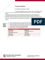 Basic Return To Running Guideline