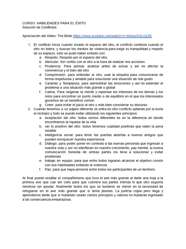 Apuntes Curso Habilidades para El Éxito | PDF | Crecimiento personal y ...