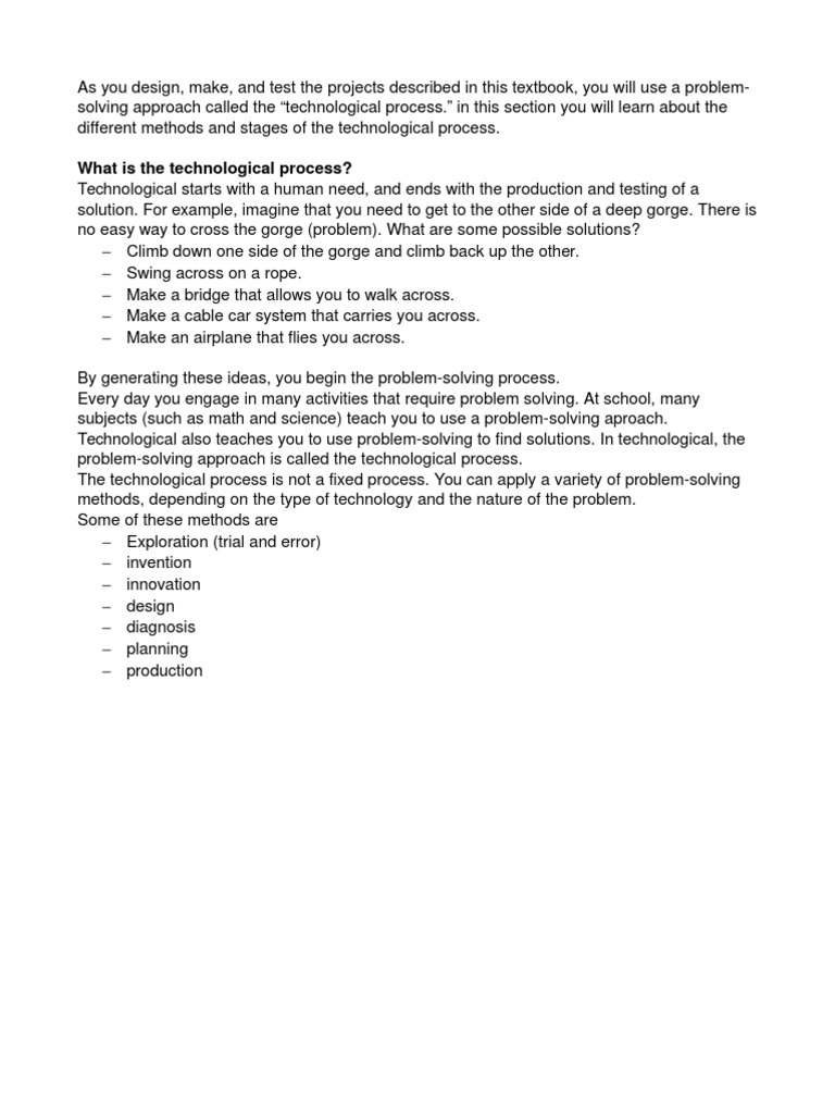 Understanding the Technological Process | PDF | Pedagogy | Learning