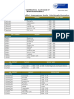 City and Provincial Health Covid 19 Testing Sites