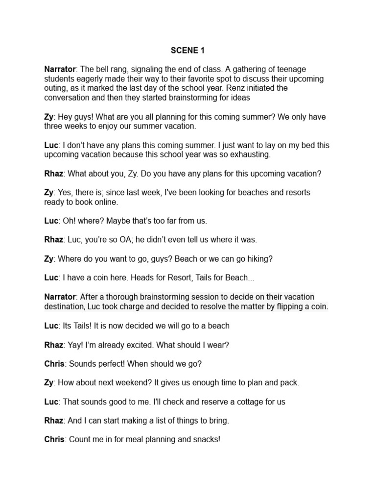 Roleplay-script | PDF