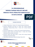 PPT Rakor Bahasa Melayu Betawi 2023