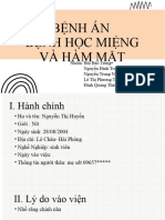 BỆNH ÁN BỆNH HỌC VÀ HÀM MẶT 2