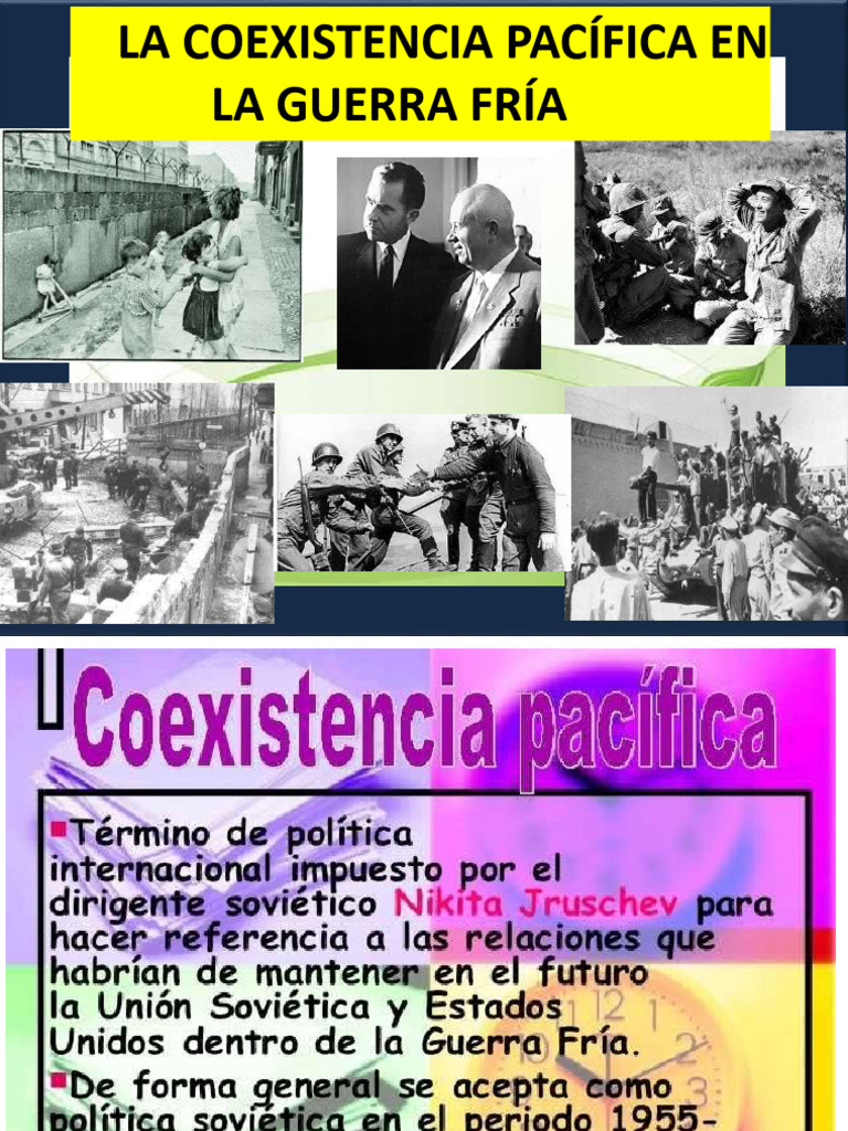 Coexistencia Pacífica en la Guerra Fría | PDF | Unión Soviética ...