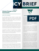 Policy Brief by Financial and Fiscal Commission On Climate Change in Local Government