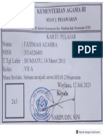 Kartu Pelajar Fatimah Azzahra