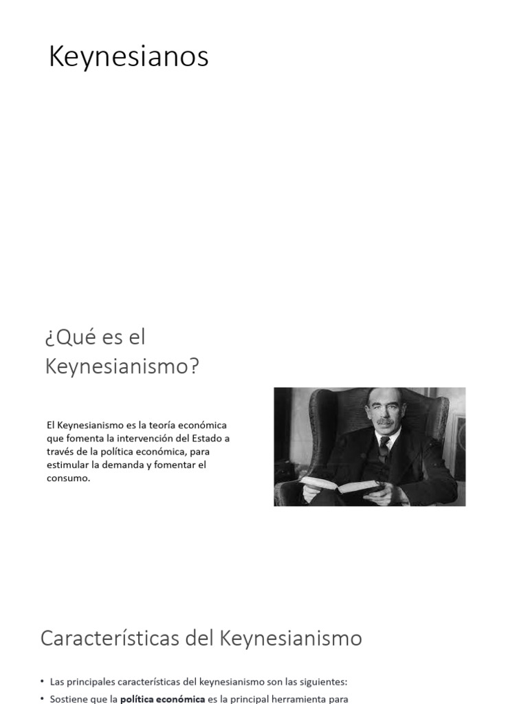 Keynesianos PDF Economía keynesiana John Maynard Keynes