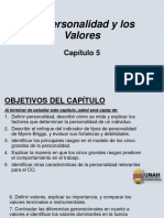 Capítulo 5 - La Personalidad y Los Valores