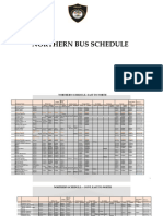 Northern Bus Schedule