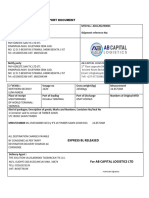 Multimodal Transport Document