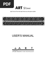 ART S8-3Way Transformer Isolated Microphone Splitter