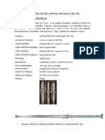 Especificaciones Tecnicas de PuntalesDE 5ML ELECTROGALVANIZADO - PARA VENTA