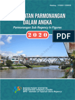 Kecamatan Parmonangan Dalam Angka 2020