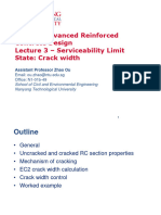 Lecture 3 - Serviceability Limit State Crack Width - ZHAO OU