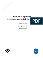 Literatura y Lingüística - Patagonia - Ambos Temas de Tesis