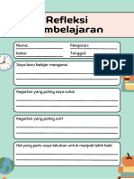 Hijau Sederhana Lembar Kerja Refleksi Pembelajaran